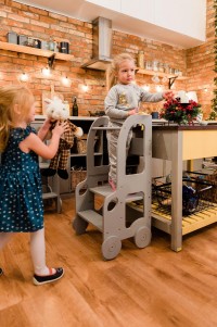 Väikelapse köögitorn muudetava kõrgusega Car Model, ühevärviline, Lastelauad, toolid, Arvuti-ja kirjutuslauad, Lastetoolid, Lastemööbel ja sisustus
